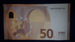 50 EURO S014H4 Italy DRAGHI Serie SB Ch 18 Perfect UNC - 50 Euro