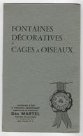 62 - DESVRES - Céramiques  -  Fayences  - Géo MARTEL - Fontaines Décoratives Et Cages à Oiseaux -1964 - Desvres (FRA)