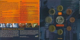 2003 Belgium Belgique Euro Set - 50 Years Of Television 2003 BU UNC - Belgique