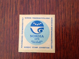 Expo Philatélique Norvège 1975 Neuve Autocollante - Philatelic Fairs