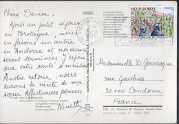 Timbre Andorre1.20 TRIBUNAL DE VISURA     Oblitéré Sur CPSM  1978  (PPP8404) - Briefe U. Dokumente