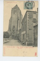 CELLES SUR BELLE - Clocher De L'Eglise Abbatiale (carte Précurseur ) - Celles-sur-Belle