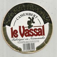 étiquette Fromage , Dessus De Boite , Camembert LE VASSAL , Normandie - Kaas