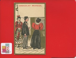 Chocolat Moreuil Paris   Chromo Or Vieillemard  ? Lettre Poste Restante Bureau Poste Guichet - Otros