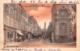 56-LORIENT- LA RUE DU MROBIHAN- LA FONTAINE MONUMENTALE - Lorient