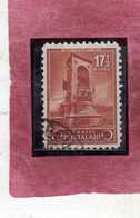 TURCHIA TURKÍA TURKEY 1943 REPUBLIC MONUMENT INSTAMBUL MONUMENTO ALLA REPUBBLICA 17 1/2k USATO USED OBLITERE' - Used Stamps