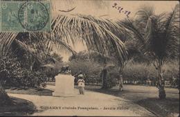 CPA Conakry Guinée Française Jardin Public Animée YT 21 X2 Berger Pulas 1912 CAD Conakry 10 Dec 12 - Guinée Française