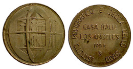 01674 GETTONE TOKEN JETON FICHA ADVERTISING I.P.Z.S. POLIGRAFICO ZECCA OLIMPIC GAME 1984 CASA ITALIA - Sonstige & Ohne Zuordnung