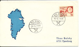 Greenland Ship Cover M/S Disko 9-5-1976 Sent To Denmark - Covers & Documents