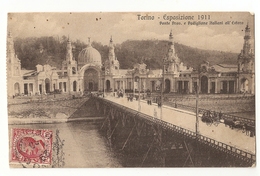 Italie. Torino, Esposizione 1911. Ponte Prov. E Padiglione Italiani All' Estero (1412) - Bridges