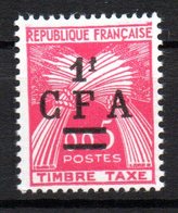 Col 8 : Reunion Neuf XX MNH CFA Taxe N° 45 Cote 3,50 € - Timbres-taxe