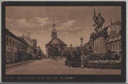 Rastatt - Bernhardusbrunnen Und Kath. Stadtkirche - Rastatt