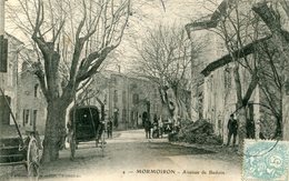 Mormoiron Avenue De Bedoin Circulee En 1905 - Mormoiron