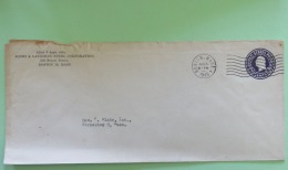 USA 1945 Stationery Cover Washington 3 C From Boston To Worcester - Steel - 1941-60