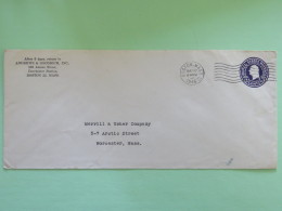 USA 1946 Stationery Cover Washington 3 C From Boston To Worcester - 1941-60