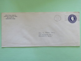 USA 1946 Stationery Cover Washington 3 C From Marlboro To Worcester - 1941-60