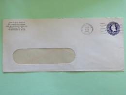 USA 1946 Stationery Cover Washington 3 C From Worcester - Car - 1941-60