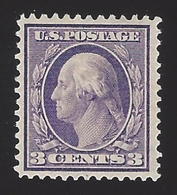 US #376 1910-11 Violet Type I WMK 190 Perf 12 Mint OG LH VF SCV $20 - Unused Stamps