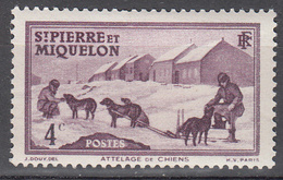 ST PIERRE AND MIQUELON   SCOTT NO . 174      MINT HINGED      YEAR  1938 - Unused Stamps
