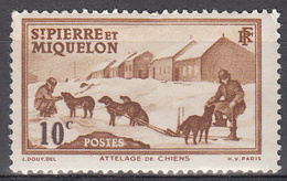 ST PIERRE AND MIQUELON   SCOTT NO . 176      MINT HINGED      YEAR  1938 - Unused Stamps