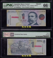 Argentina 1 Pesos, (1992), Specimen, Very Very Rare, Polymer Test Note, PMG66 - Fiktive & Specimen