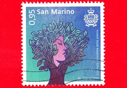 SAN MARINO - Usato - 2016 - Giornata Mondiale Della Poesia - Albero E Volto - 0.95 - Oblitérés