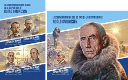 NIGER 2018 MNH** Roald Amundsen M/S+S/S - IMPERFORATED - DH1815 - Esploratori E Celebrità Polari