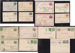Schweden Sweden 1883-1926 Collection Of 15 Used Postal Stationery - Colecciones