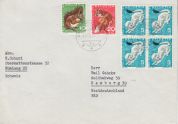 Enveloppe   SUISSE   Timbres   PRO  JUVENTUTE   1966 - Brieven En Documenten