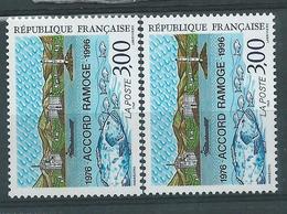 [23] Variété : N° 3003 Accord Ramoge Montagnes Claires + Normal ** - Unused Stamps