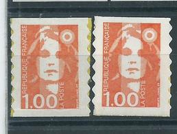 [23] Variété : N° 3009 Marianne De Briat Orange Clair + Normal ** - Unused Stamps