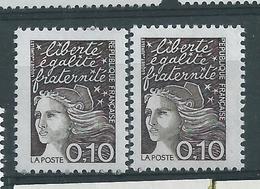 [23] Variété : N° 3086 Marianne De Luquet Visage Dépouillé + Normal ** - Unused Stamps