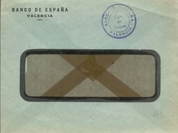 MARCA GOMIGRAFO BANCO ESPAÑA DE VALENCIA - Franchise Postale