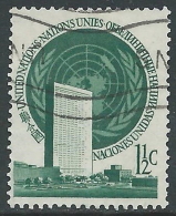 1951 NAZIONI UNITE NEW YORK USATO SOGGETTI DIVERSI 1 1/2 CENT - Z12-2 - Oblitérés