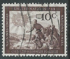 1951 NAZIONI UNITE NEW YORK USATO SOGGETTI DIVERSI 10 CENT - Z12-2 - Gebruikt