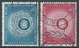 1957 NAZIONI UNITE NEW YORK USATO FORZE ARMATE - Z18-2-2 - Used Stamps