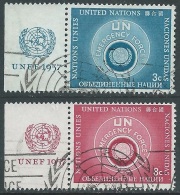 1957 NAZIONI UNITE NEW YORK USATO FORZE ARMATE CON APPENDICE - Z18-2 - Used Stamps