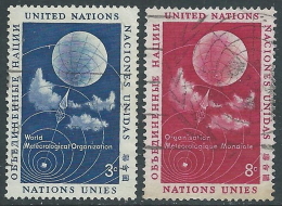 1957 NAZIONI UNITE NEW YORK USATO ORGANIZZAZIONE METEREOLOGICA MONDIALE - Z18-2 - Gebruikt
