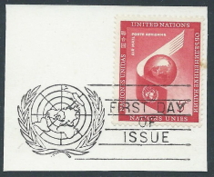 1957-59 NAZIONI UNITE NEW YORK POSTA AEREA USATO SOGGETTI DIVERSI 5 CENT - Z19-8 - Poste Aérienne