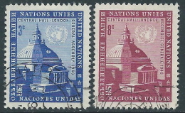 1958 NAZIONI UNITE NEW YORK USATO ASSEMBLEA AL CENTRAL HALL DI LONDRA - Z18-3 - Usati