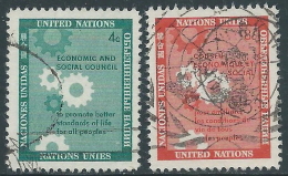 1958 NAZIONI UNITE NEW YORK USATO CONSIGLIO ECONOMICO E SOCIALE - Z18-3 - Used Stamps