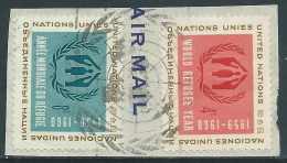 1959 NAZIONI UNITE NEW YORK USATO ANNO MONDIALE DEL RIFUGIATO - Z18-5-2 - Used Stamps