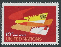 1963-69 NAZIONI UNITE NEW YORK POSTA AEREA USATO SOGGETTI DIVERSI 10 CENT Z19-82 - Poste Aérienne
