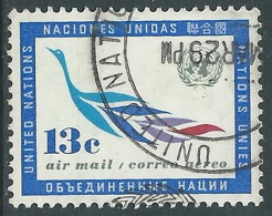 1963-69 NAZIONI UNITE NEW YORK POSTA AEREA USATO SOGGETTI DIVERSI 13 CENT Z19-52 - Airmail