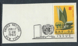 1963-69 NAZIONI UNITE NEW YORK POSTA AEREA USATO SOGGETTI DIVERSI 8 CENT - Z19-9 - Poste Aérienne