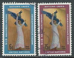 1968 NAZIONI UNITE NEW YORK USATO UMANITA STATUA DI HENRIK STARKE - Z18-9 - Used Stamps