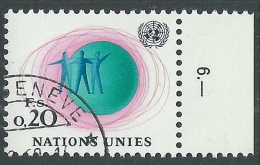 1969-70 NAZIONI UNITE GINEVRA USATO SOGGETTI DIVERSI 20 CENT - Z23-6-2 - Oblitérés
