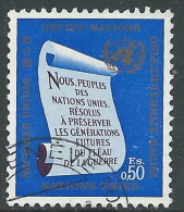 1969-70 NAZIONI UNITE GINEVRA USATO SOGGETTI DIVERSI 50 CENT - Z23-6 - Gebruikt