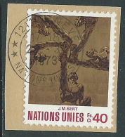 1972 NAZIONI UNITE GINEVRA USATO ARTE J.M. SERT 40 CENT - Z23-7 - Oblitérés