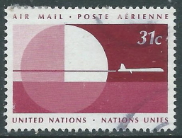 1977 NAZIONI UNITE NEW YORK POSTA AEREA USATO DISEGNI 31 CENT - Z19-6 - Luchtpost